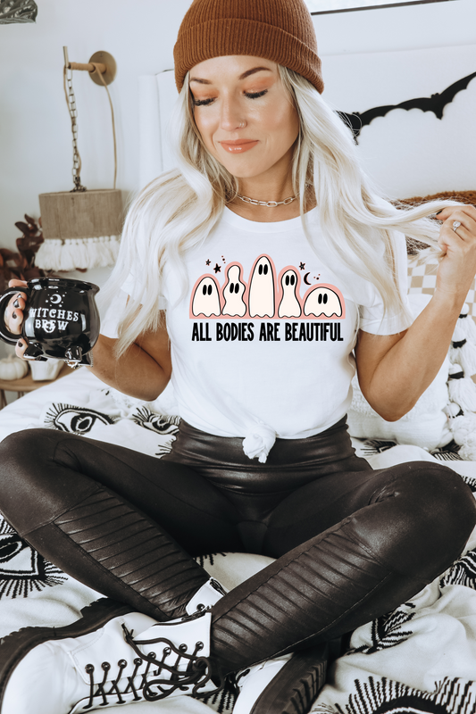 All bodies are beautiful GHOST HALLOWEEN  ADULT  DTF TRANSFERPRINT TO ORDER