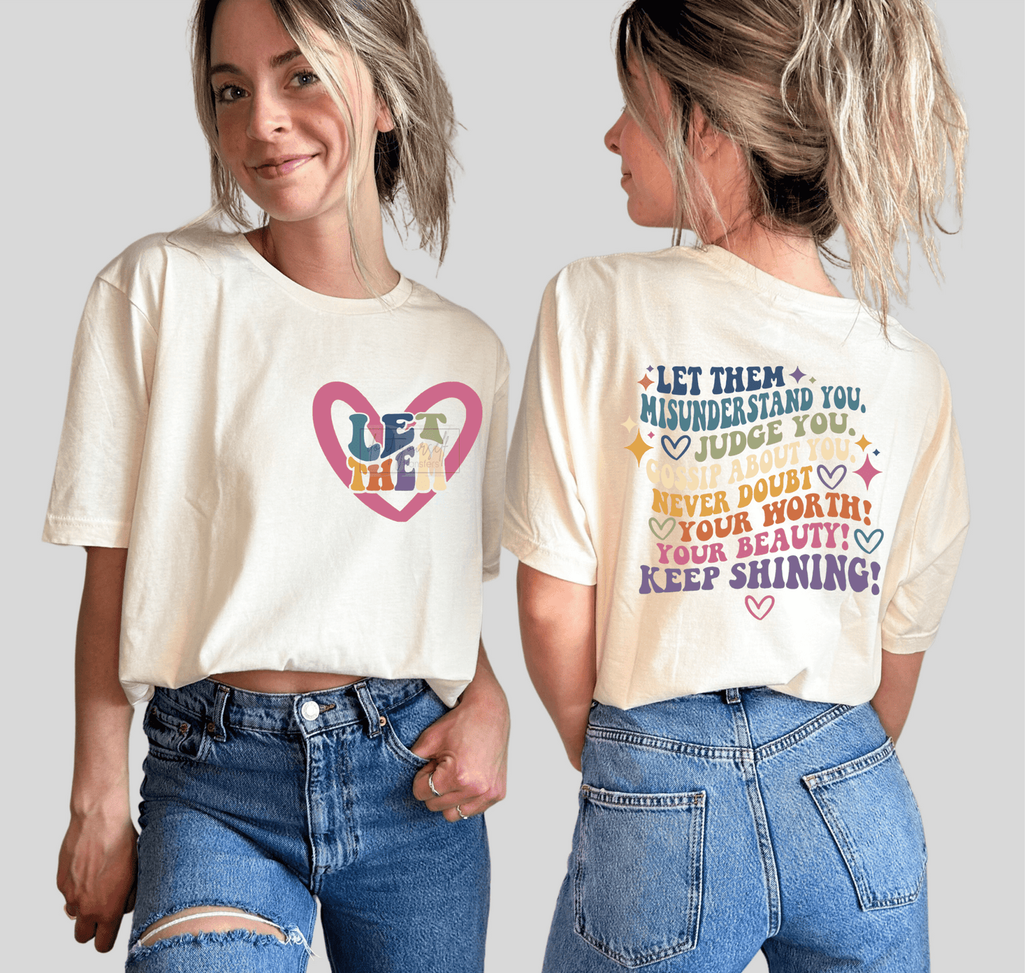 Let them misunderstand you, Judge you, Gossip about you never doubt your worth! MULTI DTF TRANSFER PRINT TO ORDER 690 - Do it yourself Transfers