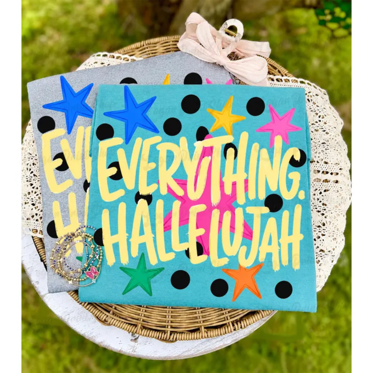 RTS EVERYTHING HALLELUTAH DTF DIRECT TO FILM transfers ADULT 10X11.5 - Do it yourself Transfers