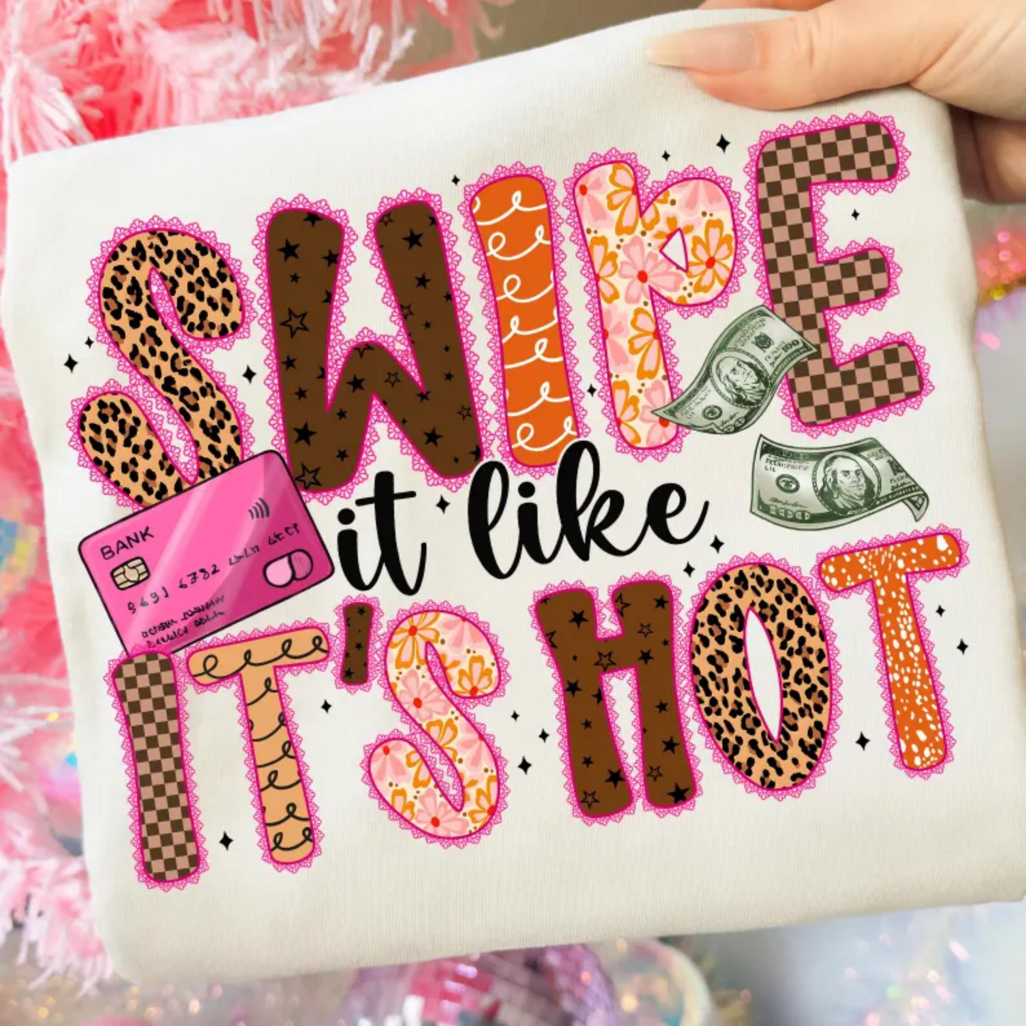 RTS SWIPE IT LIKE IT'S HOT DTF DIRECT TO FILM transfers ADULT 10X11.5 - Do it yourself Transfers