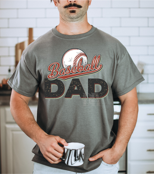 Baseball DAD  size ADULT 13x10 DTF TRANSFERPRINT TO ORDER