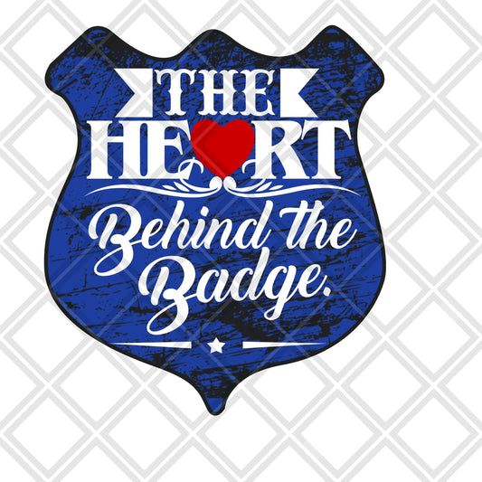 The heart behind the Badge DTF TRANSFERPRINT TO ORDER