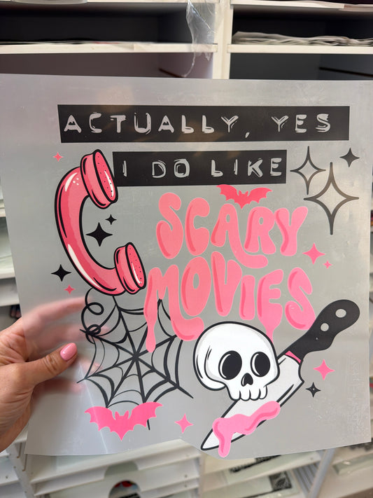 RTS SCARY MOVIES DTF DIRECT TO FILM transfers ADULT 10.5X11.5