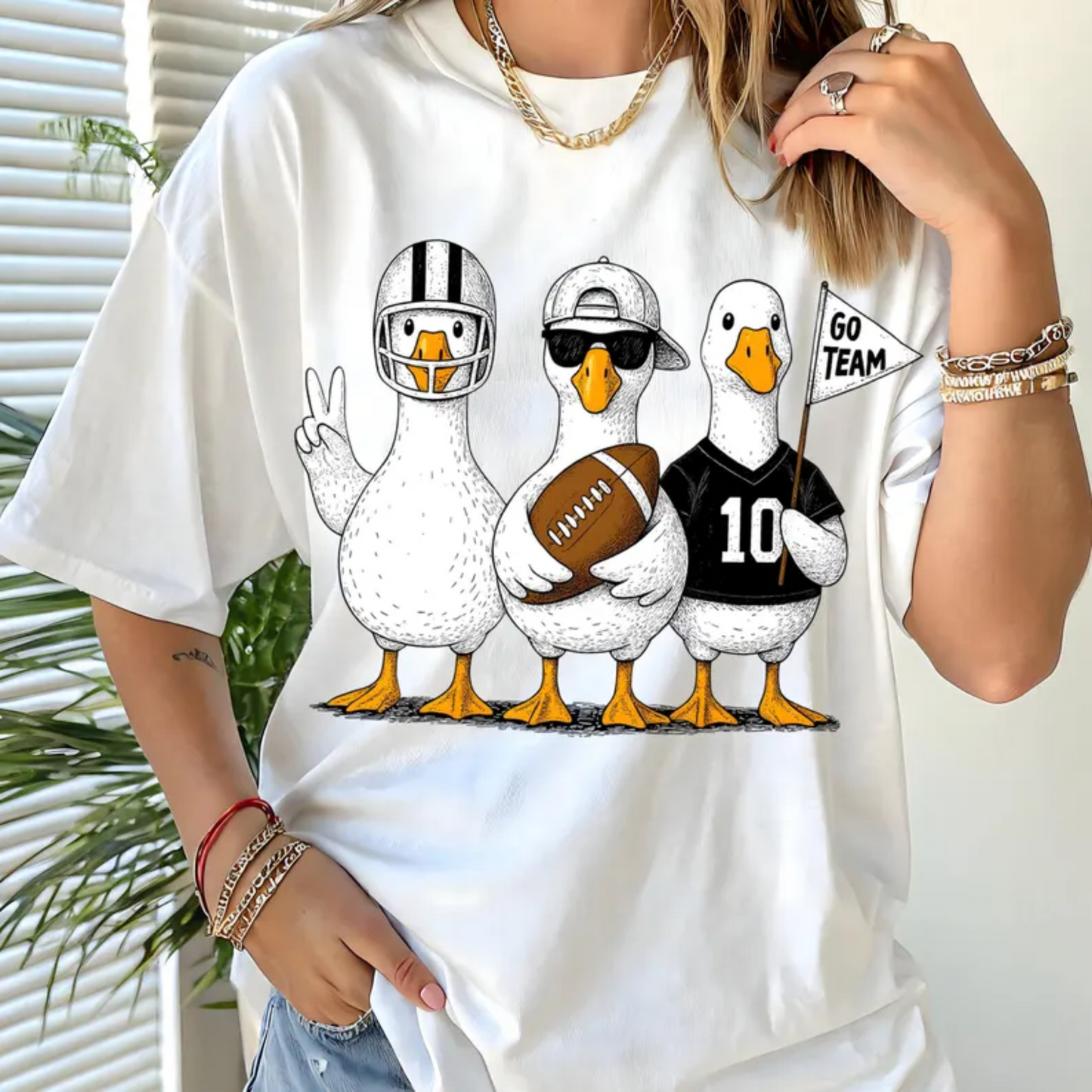 RTS GOOSE FOOTBALL SPORTS GO TEAM DTF DIRECT TO FILM transfers ADULT 10X11.5