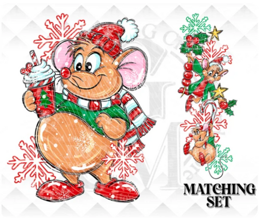 RTS GUS GUS CHRISTMAS SLEEVE DTF DIRECT TO FILM transfers ADULT 10.5X11.5 SLEEVE