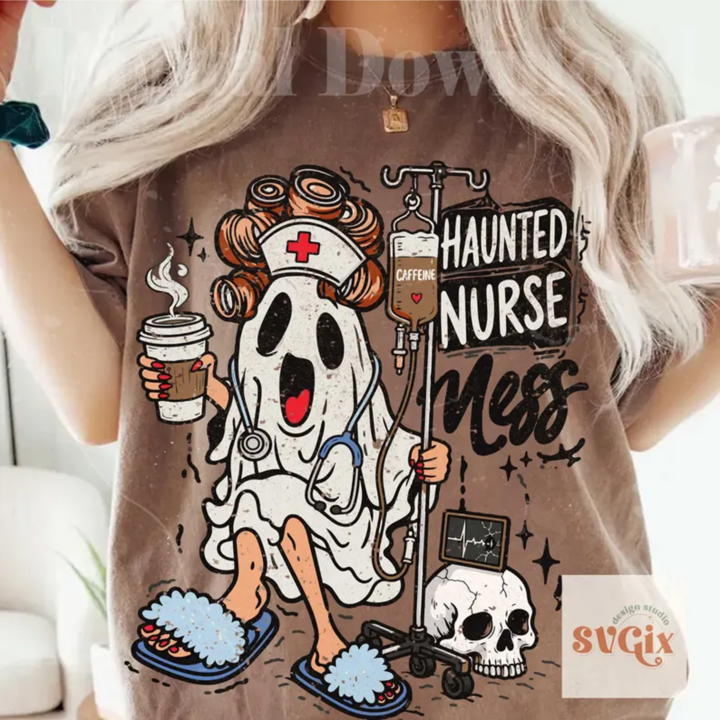 RTS HAUNTED NURSE MESS DTF DIRECT TO FILM transfers ADULT 10X11.5