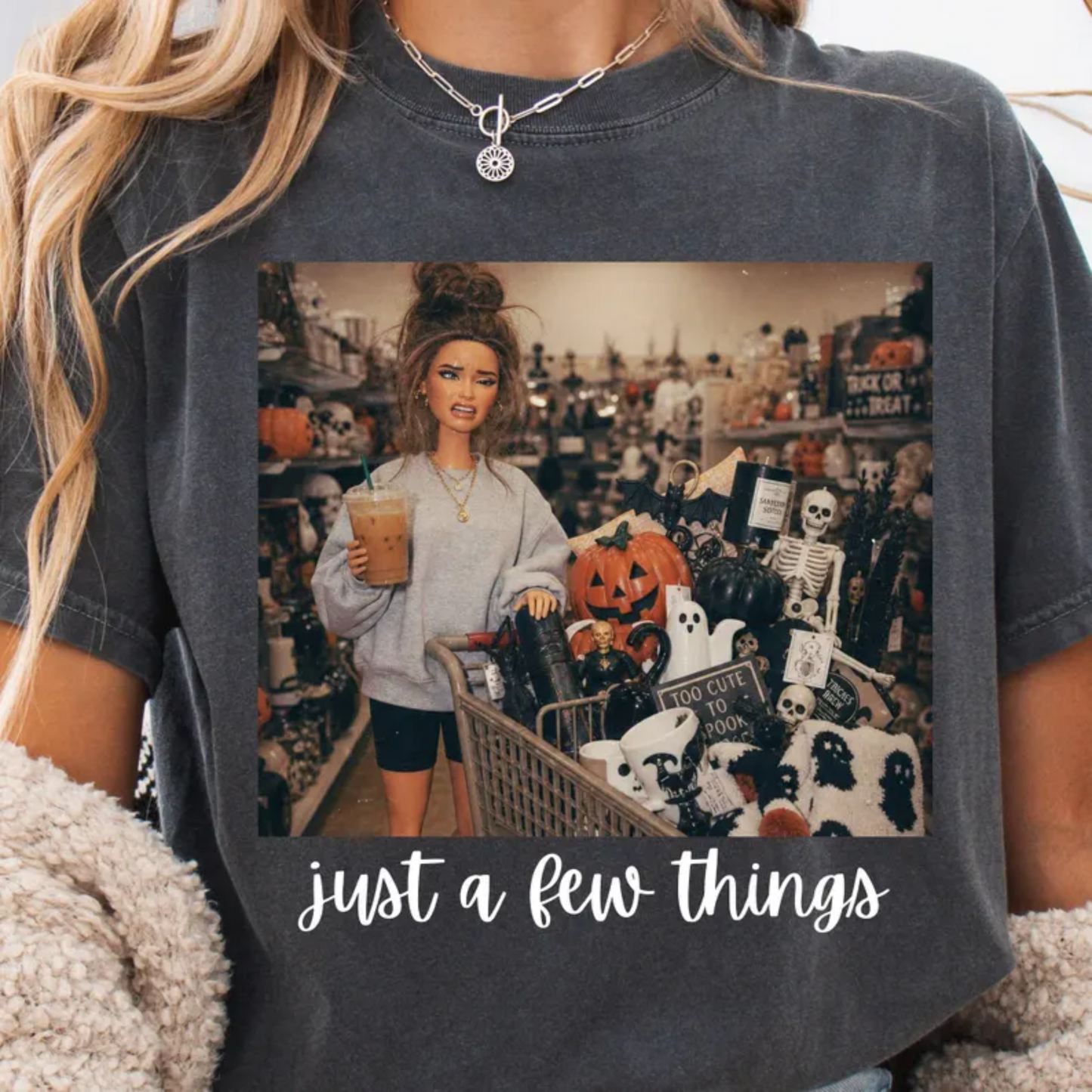 RTS JUST A FEW THINGS HALLOWEEN COFFEE DTF DIRECT TO FILM transfers ADULT 10X11.5