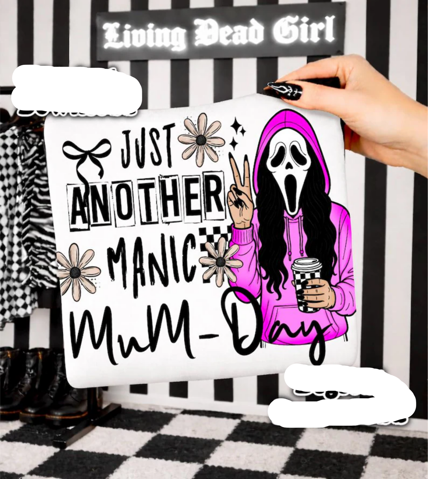 RTS JUST ANOTHER MANIC MONDAY SCREAM HALLOWEEN DTF DIRECT TO FILM transfers ADULT 10X11.5