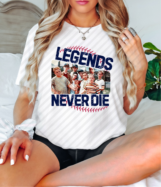 RTS LEGENDS NEVER DIE  DTF DIRECT TO FILM transfers size ADULT 10X12