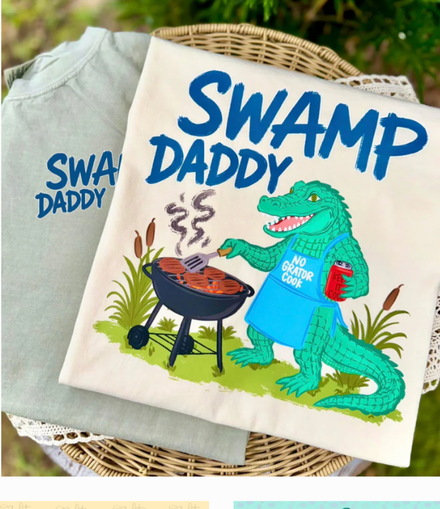 RTS SWAMP DADDY ALLIGATOR DTF DIRECT TO FILM transfers ADULT 10X11.5