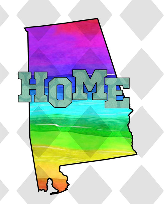 Alabama STATE HOME png Digital Download Instant Download - Do it yourself Transfers