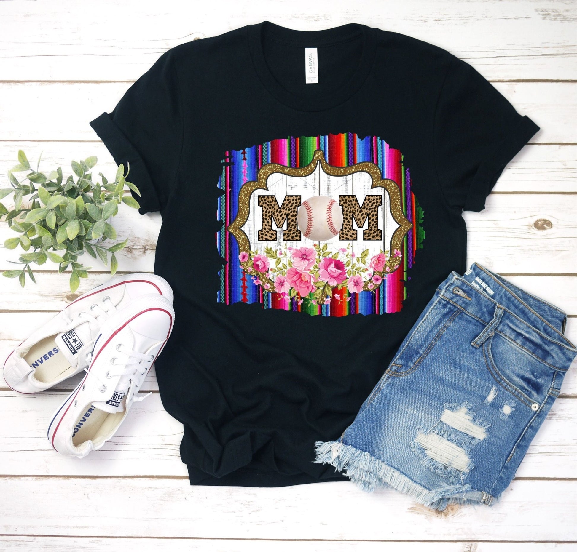 Baseball mom serape frame png Digital Download Instand Download - Do it yourself Transfers