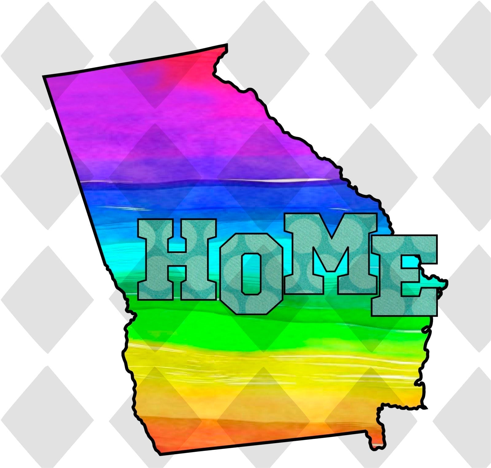 Georgia STATE HOME png Digital Download Instand Download - Do it yourself Transfers