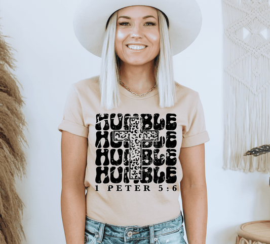 HUMBLE HUMBLE HUMBLE cross leopard SINGLE COLOR BLACK size ADULT DTF TRANSFERPRINT TO ORDER - Do it yourself Transfers