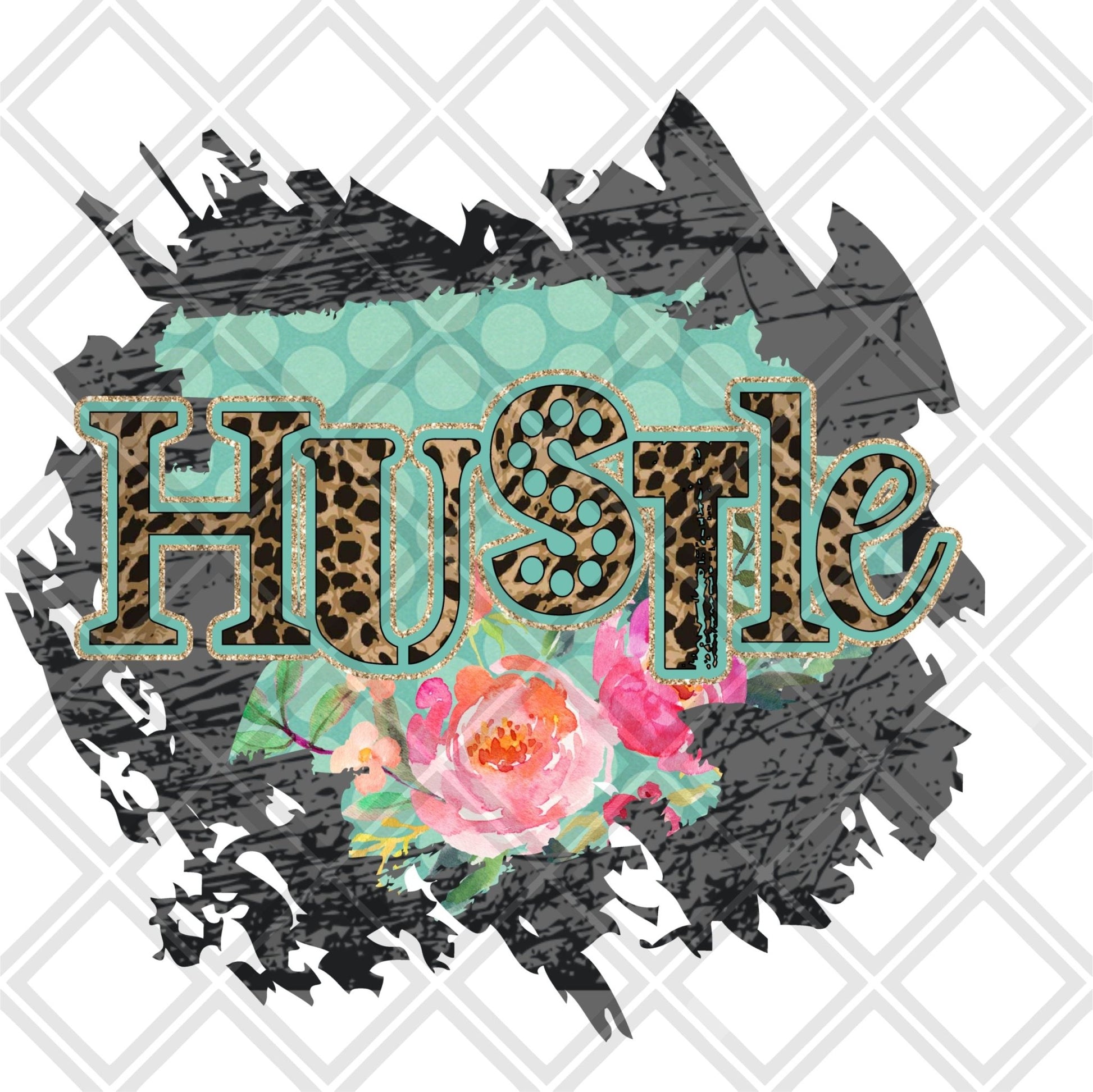 Hustle frame Digital Download Instand Download - Do it yourself Transfers
