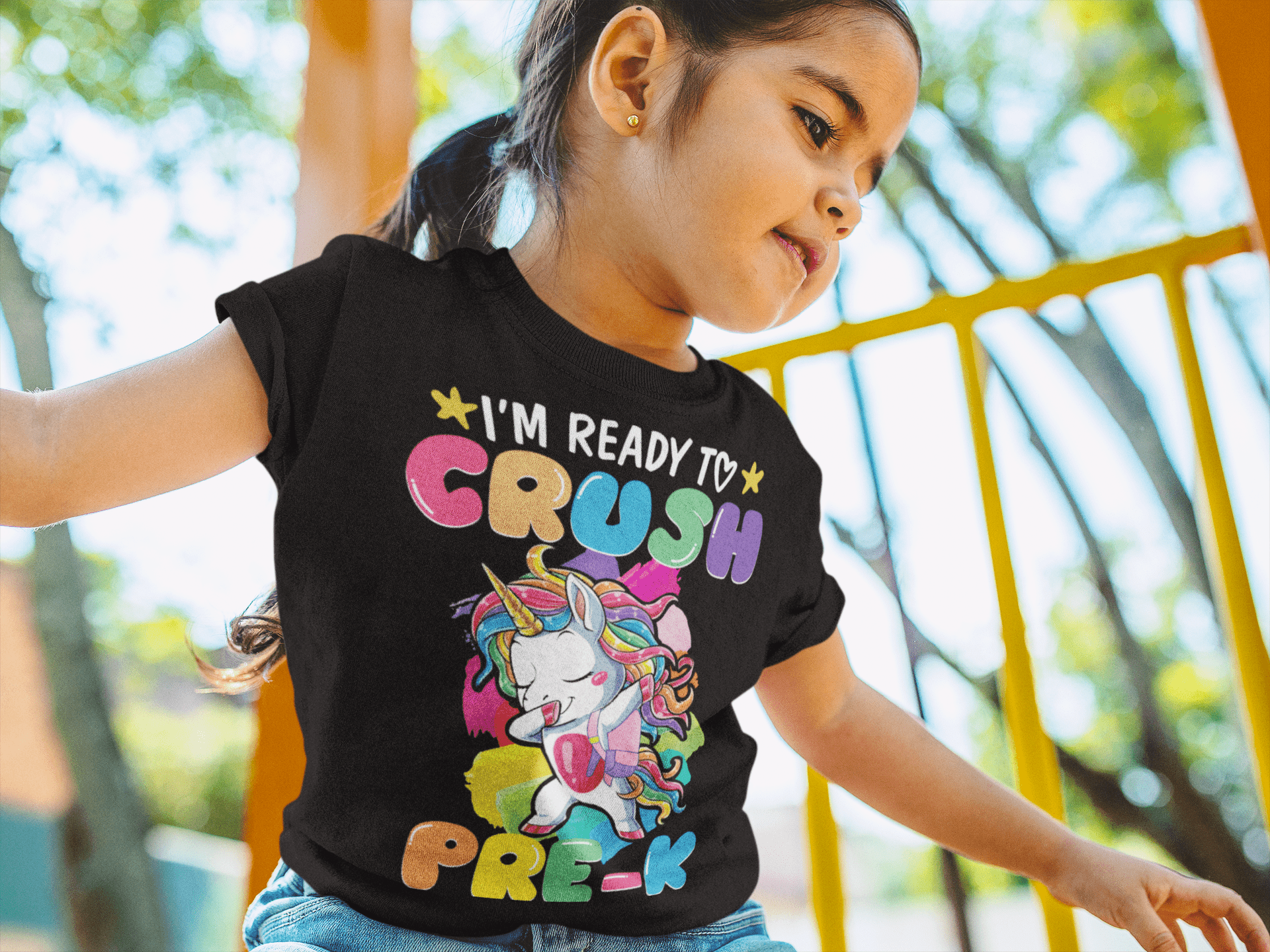 I'm Ready to crush Pre - k School Unicorn backpack DTF TRANSFERPRINT TO ORDER - Do it yourself Transfers