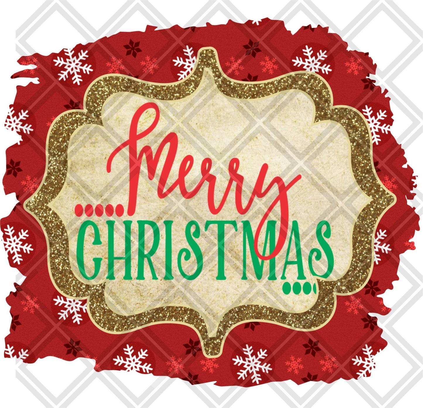 MERRY CHRISTMAS FRAME png Digital Download Instand Download - Do it yourself Transfers