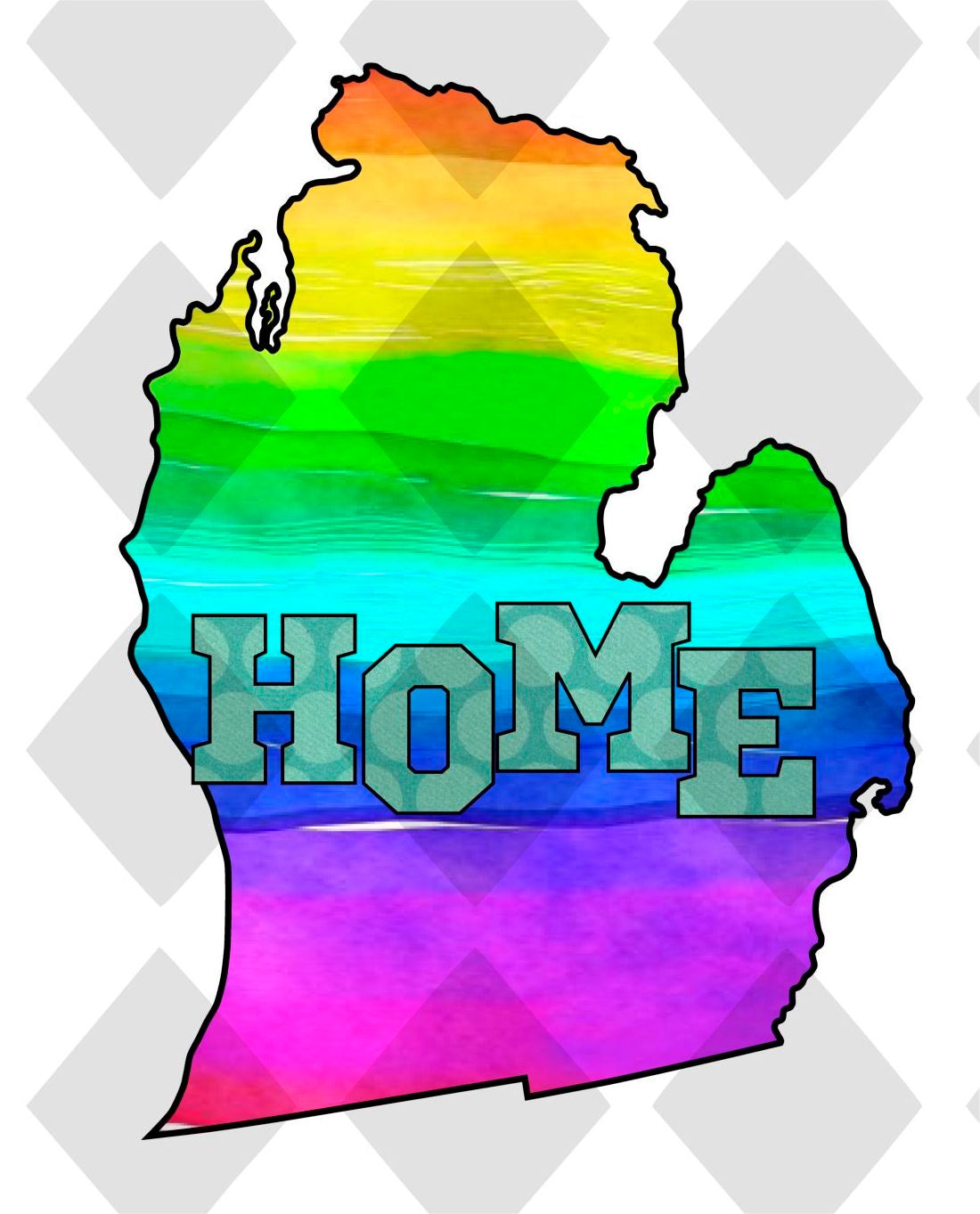 Michigan STATE HOME png Digital Download Instand Download - Do it yourself Transfers