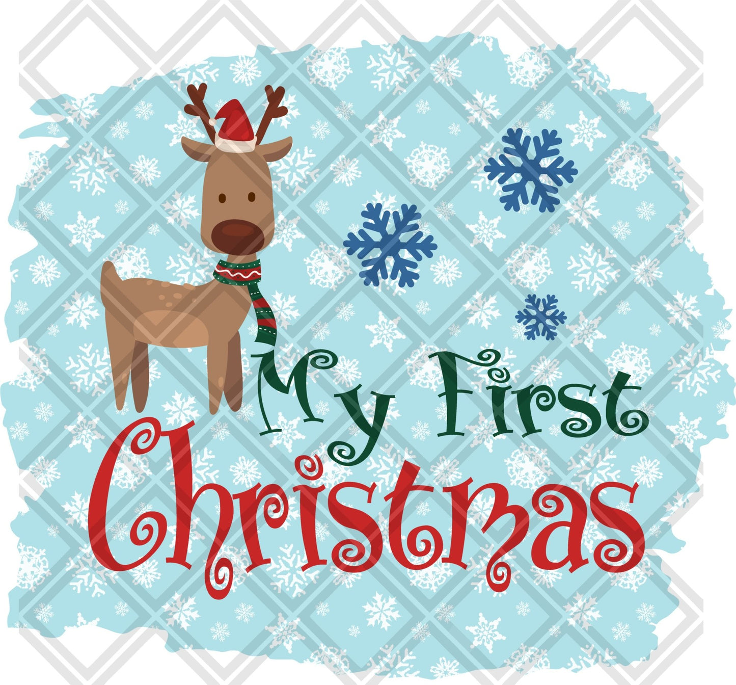 My First Christmas png Digital Download Instand Download - Do it yourself Transfers