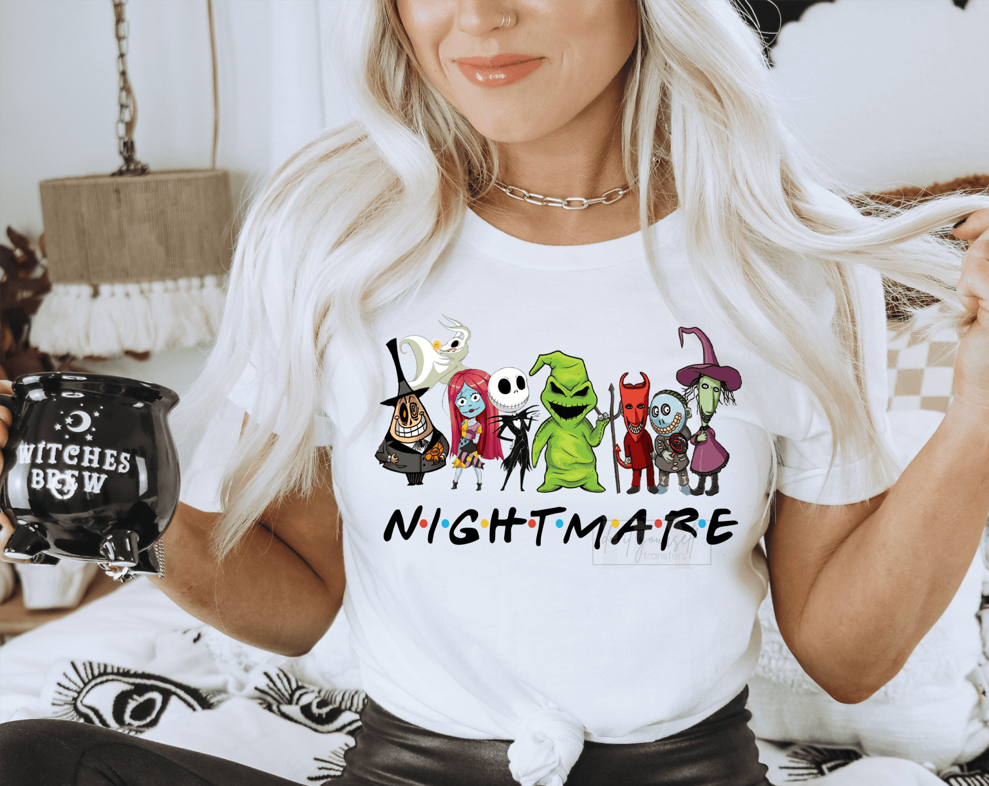 NIGHTMARE FRIENDS HALLOWEEN size ADULT DTF TRANSFERPRINT TO ORDER - Do it yourself Transfers