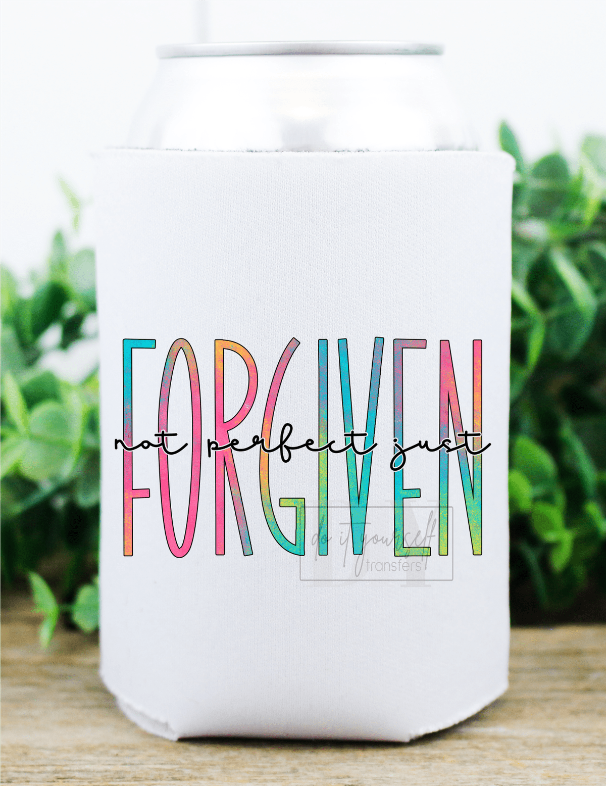 Not perfect just FORGIVEN multi color size 2x4 DTF TRANSFERPRINT TO ORDER - Do it yourself Transfers