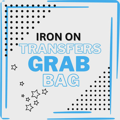 IRON ON - GRAB BAG transfers (ordering multiple bags may result in duplicates)