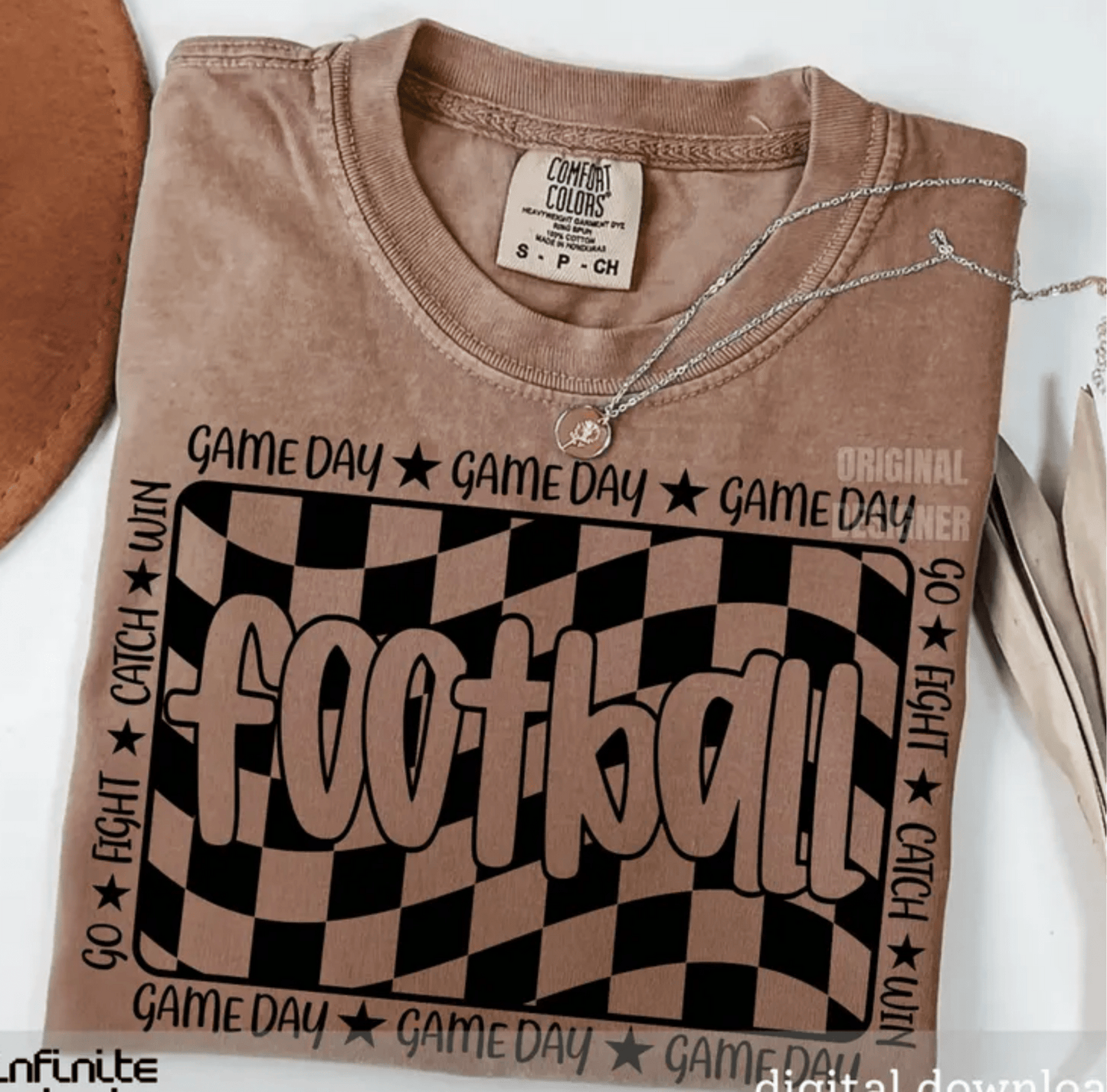 RTS FOOTBALL GAME DAY SINGLE COLOR BLACK Screen Print transfers size ADULT 9x12 7 - O - Do it yourself Transfers