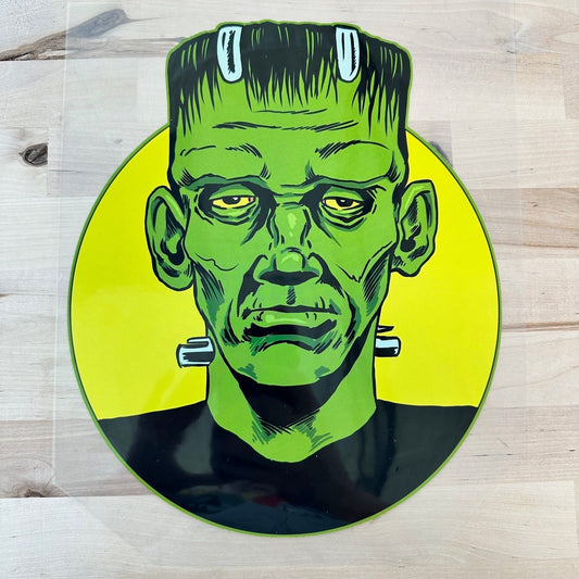 RTS FRANKENSTEIN HALLOWEEN CLEAR FILM SCREEN PRINT TRANSFER ADULT 10X12 - Do it yourself Transfers