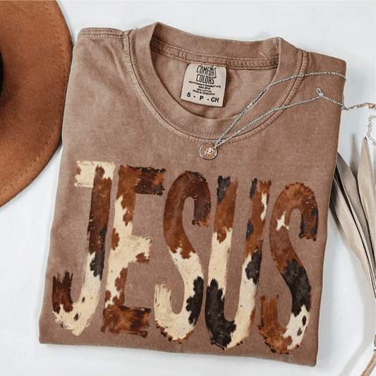 RTS JESUS COW PRINT DTF DIRECT TO FILM transfers ADULT 9X11.5 - Do it yourself Transfers