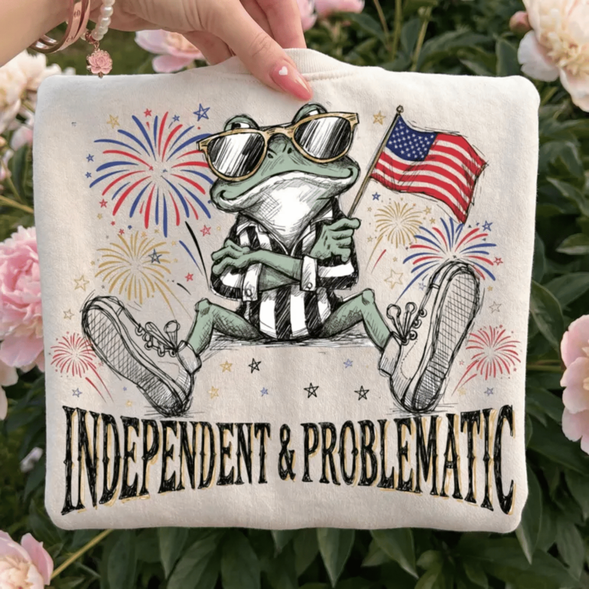 RTS JUST A PATRIOTIC GOOSE JULY 4TH DTF DIRECT TO FILM transfers ADULT 10X11.5 - Do it yourself Transfers