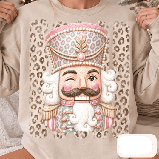 RTS NUTCRACKER PINK LEOPARD DTF DIRECT TO FILM transfers ADULT 10.5X11.5 - Do it yourself Transfers