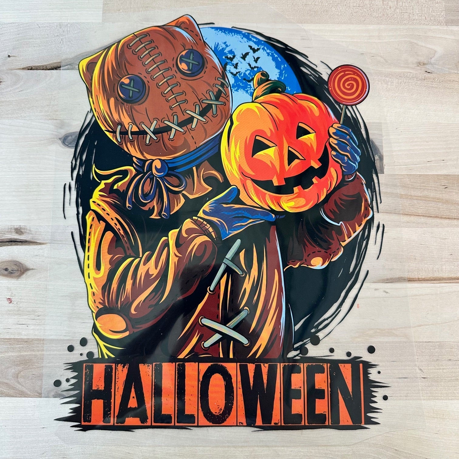 RTS PUMPKIN HALLOWEEN CLEAR FILM SCREEN PRINT TRANSFER ADULT 9X12 - Do it yourself Transfers