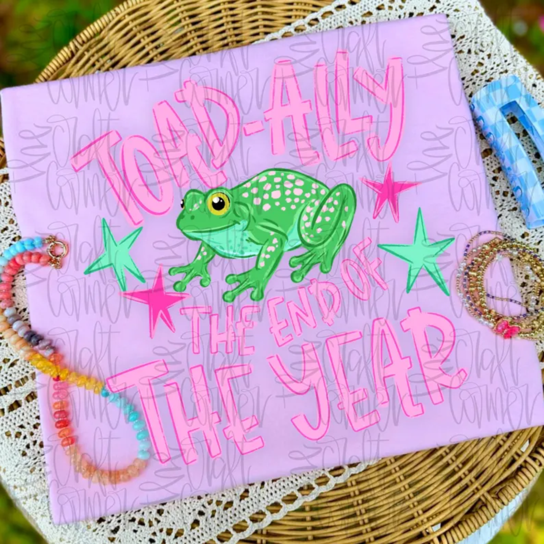 RTS TOAD ALLY THE END OF THE YEAR FROG SCHOOL DTF DIRECT TO FILM transfers ADULT 10X11.5 - Do it yourself Transfers