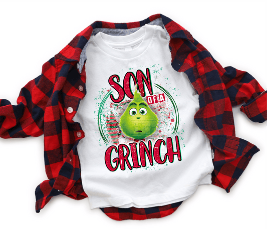 Son of the GREEN MAN Christmas size KIDS 9.5x7.6 DTF TRANSFERPRINT TO ORDER - Do it yourself Transfers