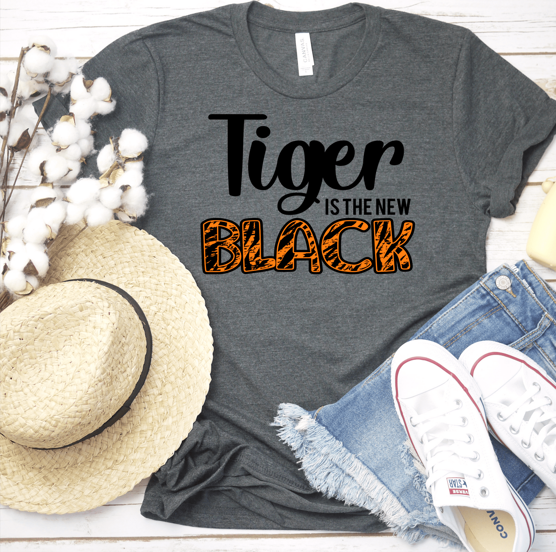 Tiger is the new black DTF TRANSFERPRINT TO ORDER - Do it yourself Transfers