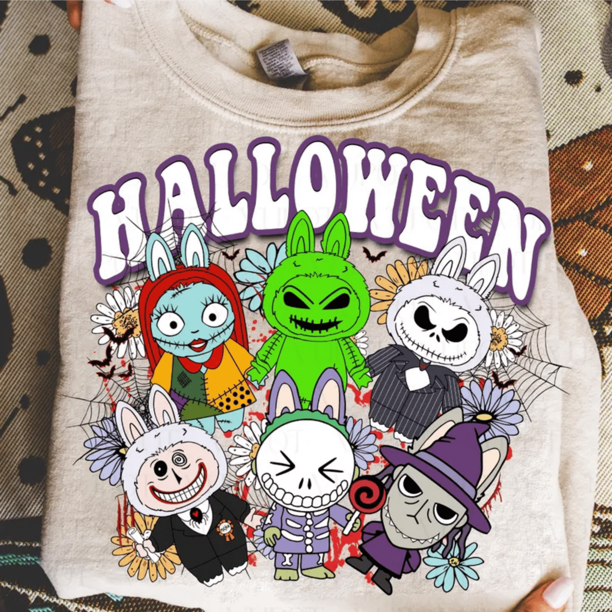 TRANSFER TUESDAY HALLOWEEN LABUBU GANG DTF DIRECT TO FILM transfers ADULT PICK YOUR SIZE - Do it yourself Transfers