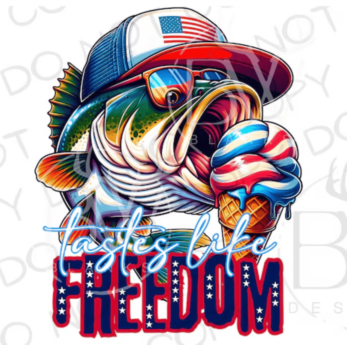 TRANSFER TUESDAY MAY 20TH TASTE LIKE FREEDOM FISH DTF DIRECT TO FILM transfers ADULT 10X11 - Do it yourself Transfers