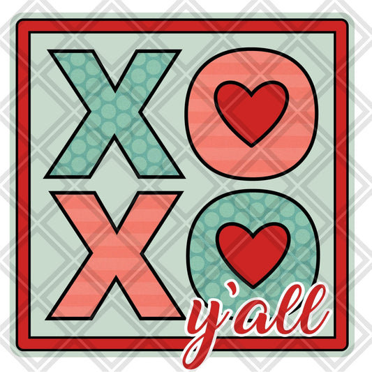 Xoxo Yall Frame Multi DTF TRANSFERPRINT TO ORDER - Do it yourself Transfers