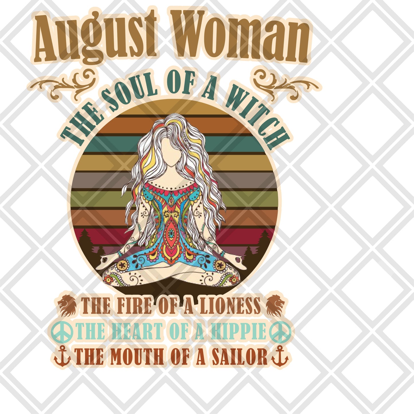 August the soul of a witch DTF TRANSFERSPRINT TO ORDER