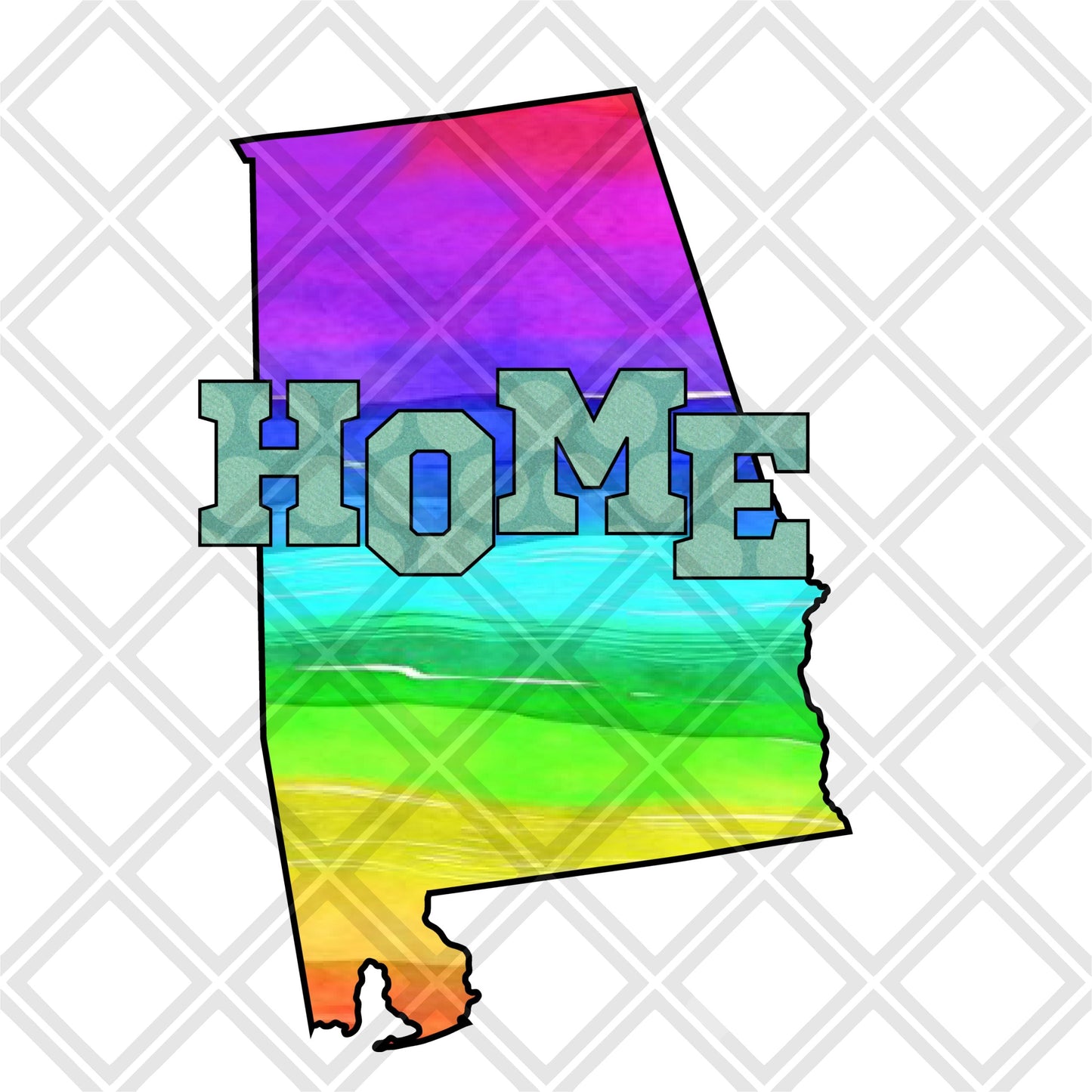 Alabama State Home DTF TRANSFERSPRINT TO ORDER
