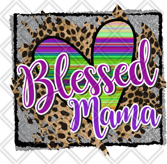 Blessed mama frame DTF TRANSFERPRINT TO ORDER