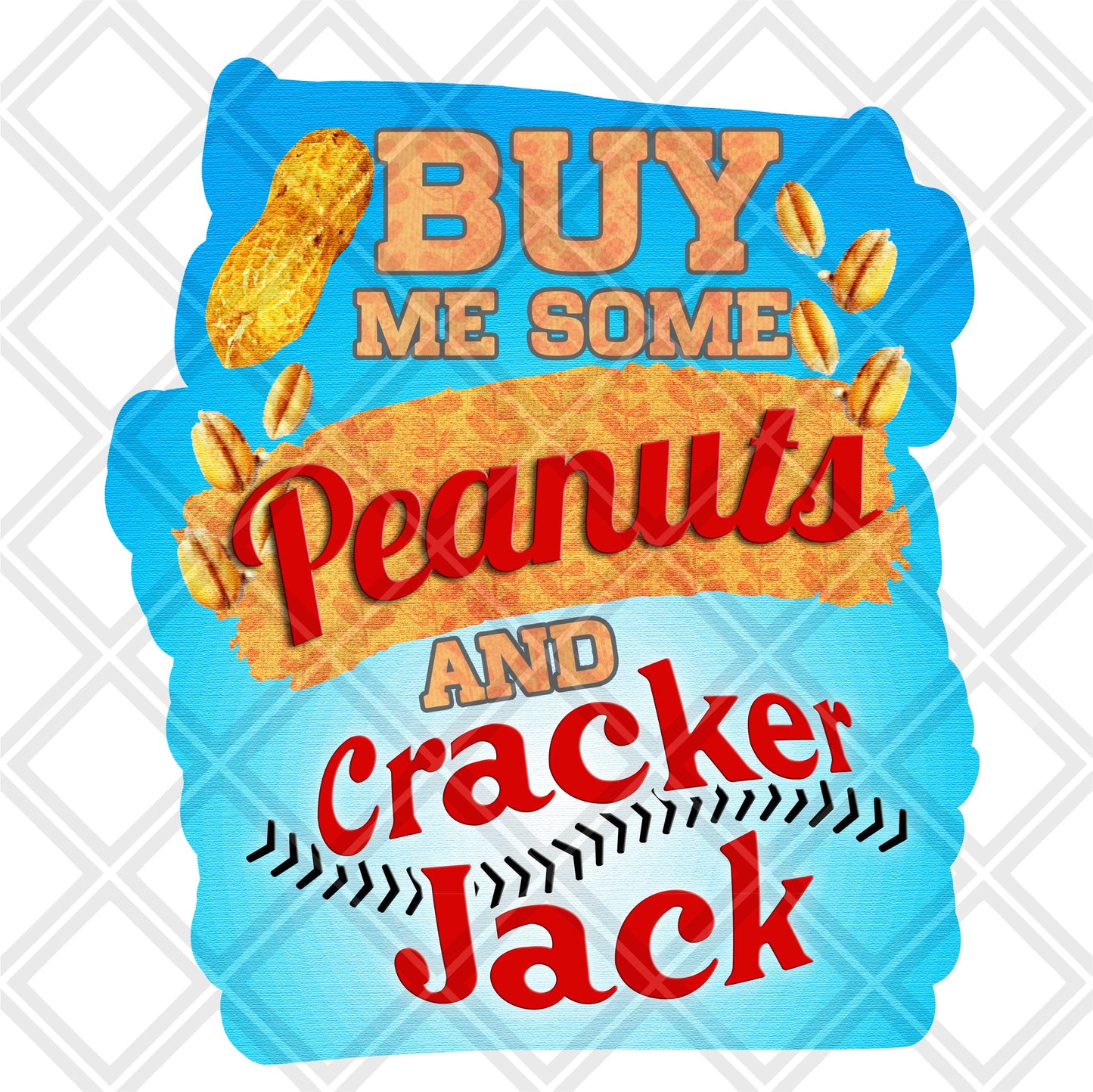 Buy me some peanuts and cracker jack Frame png Digital Download Instand Download