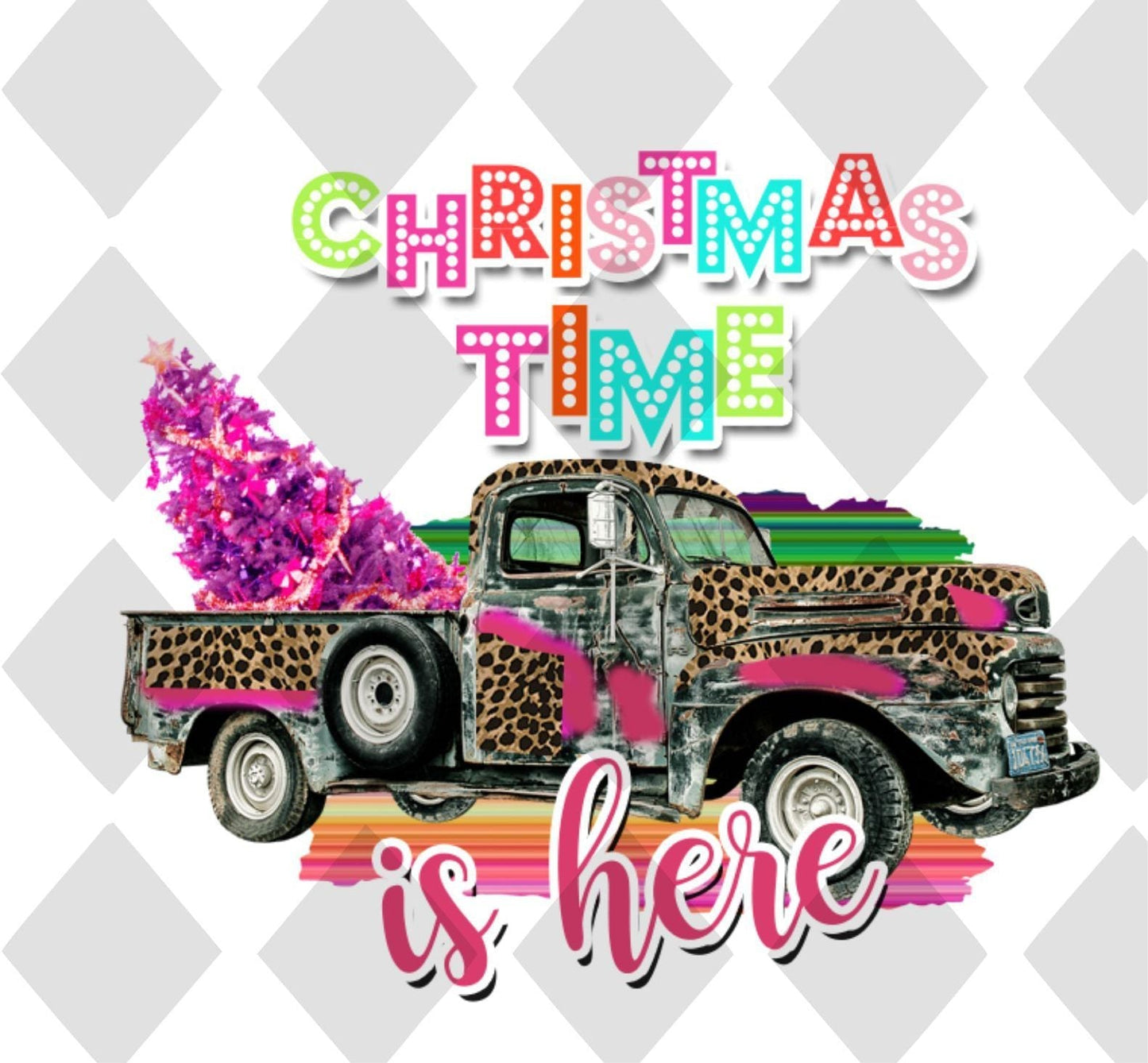 Christmas Time Is Here DTF TRANSFERPRINT TO ORDER