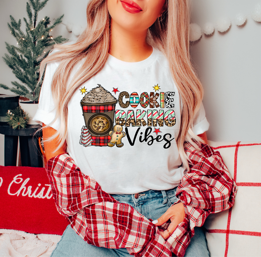 Cookie Baking Vibes Gingerbread coffee latte DTF TRANSFER  SIZE  DTF TRANSFERPRINT TO ORDER