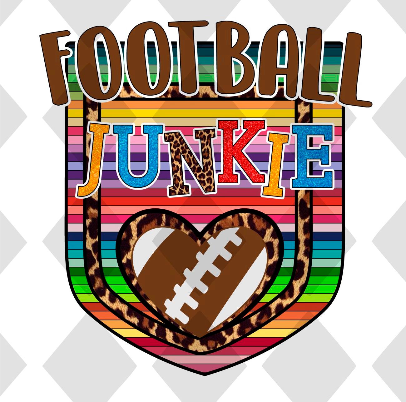 FOOTBALL junkie png Digital Download Instand Download