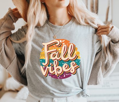 Fall Vibes thanksgiving  Adult size 10x10 DTF TRANSFERPRINT TO ORDER