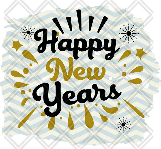 HAPPY NEW YEAR FRAME png Digital Download Instand Download