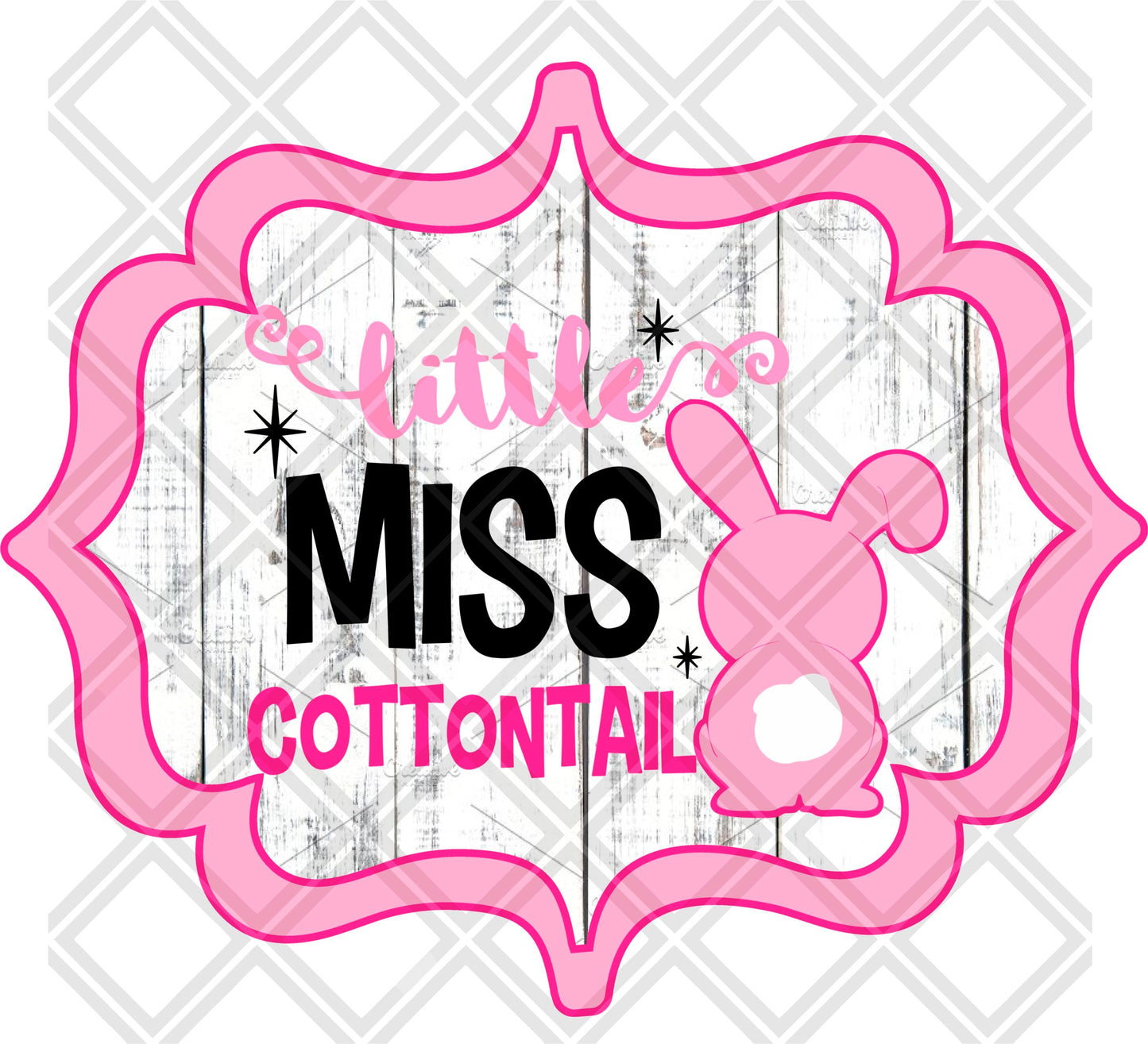 LITTLE MISS COTTONTAIL png Digital Download Instand Download