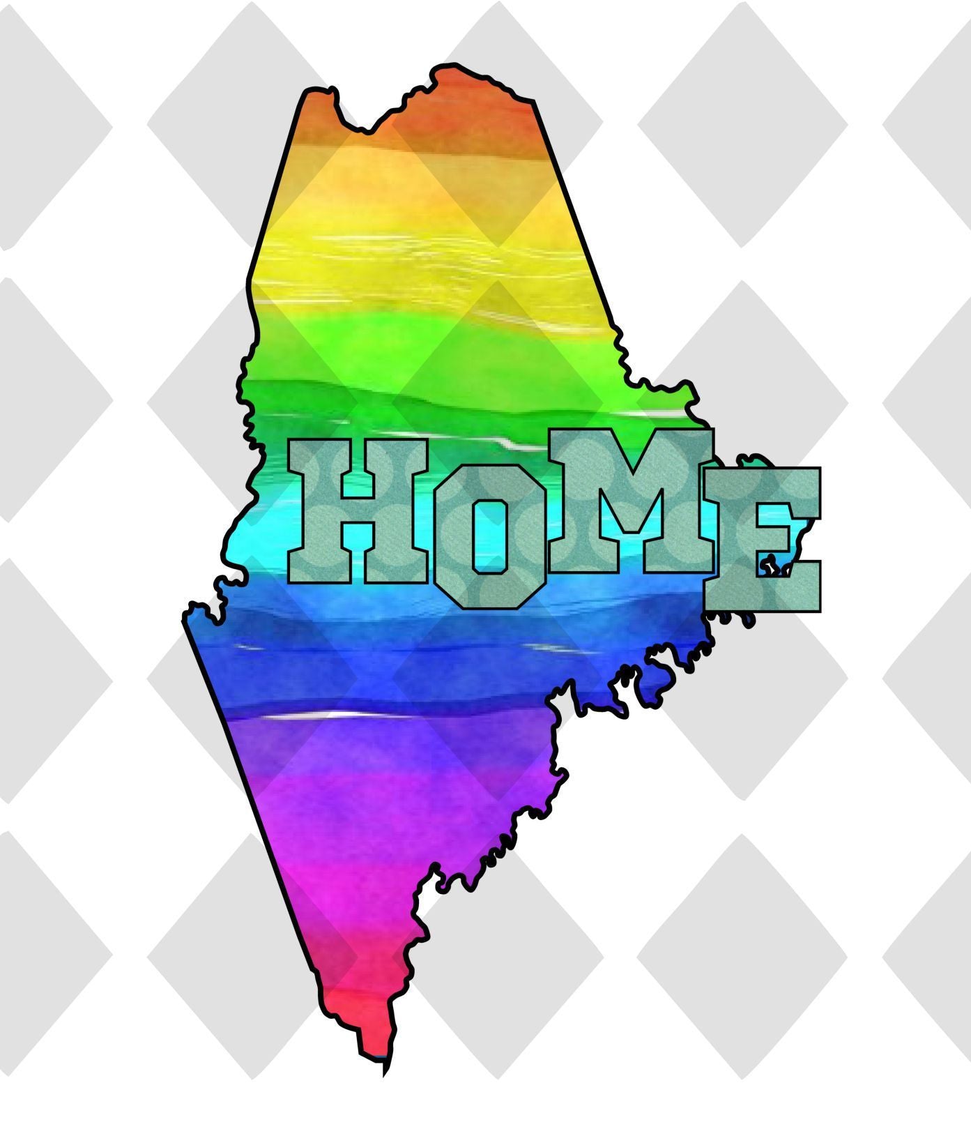 Maine State Home DTF TRANSFERPRINT TO ORDER