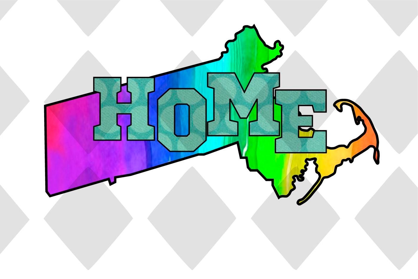 Massachusetts STATE HOME png Digital Download Instand Download